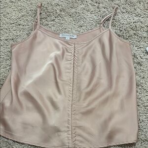 Olive & Oak Pink Satin Women's Top